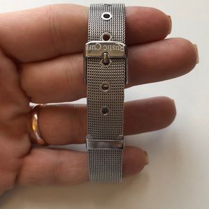 Rustic cuff mesh bracelet